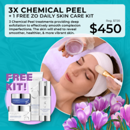 3X Chemical Peel & free XO Daily Skin Care Kit for $450